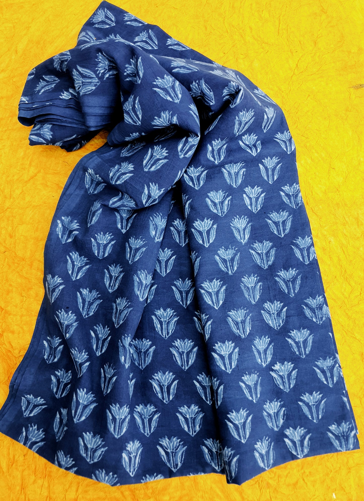 Akola Dabu Flower Motif Pure Cotton Suit Set