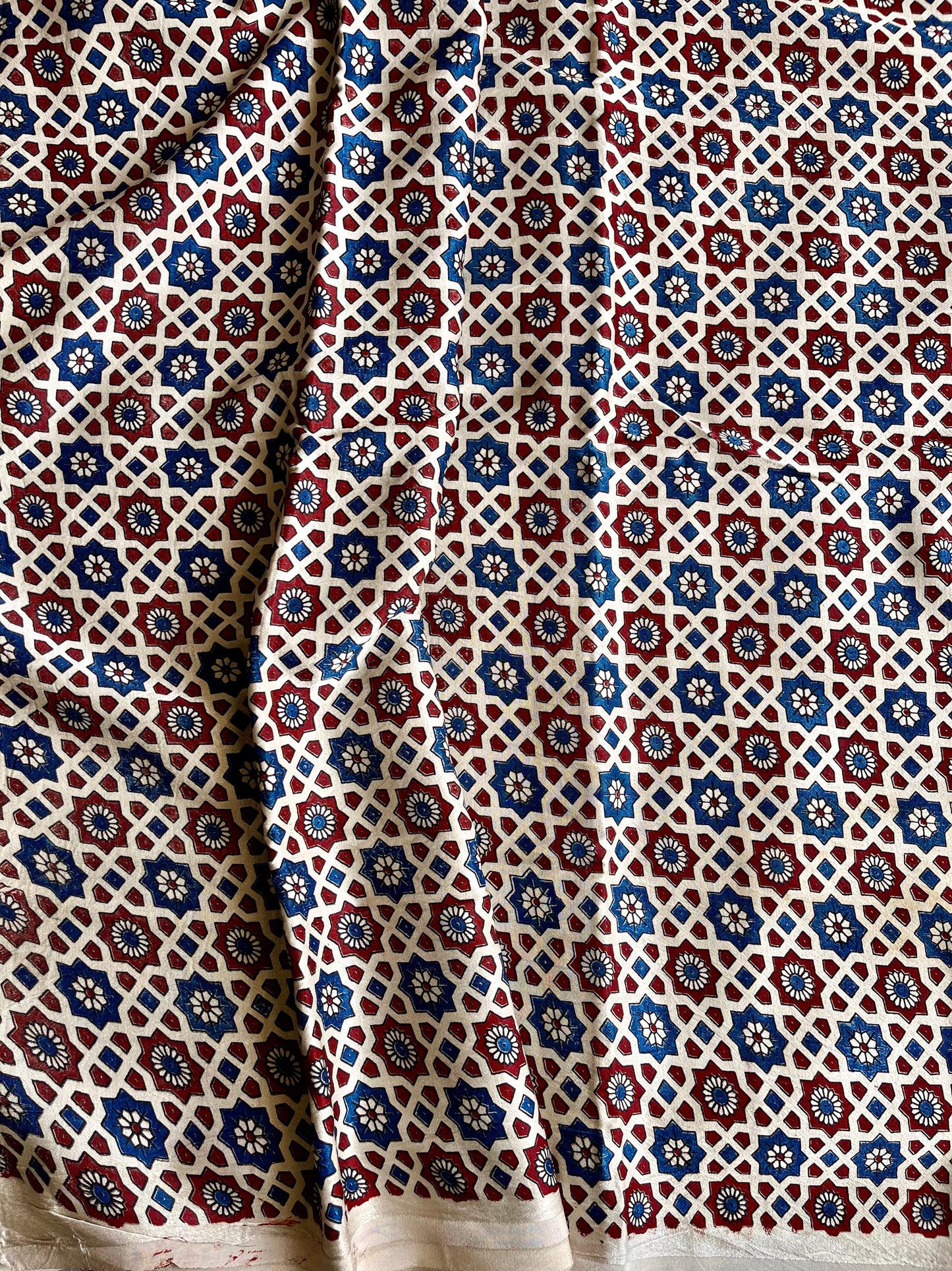 Off White Jaali Buti Mashru Silk Blouse Piece