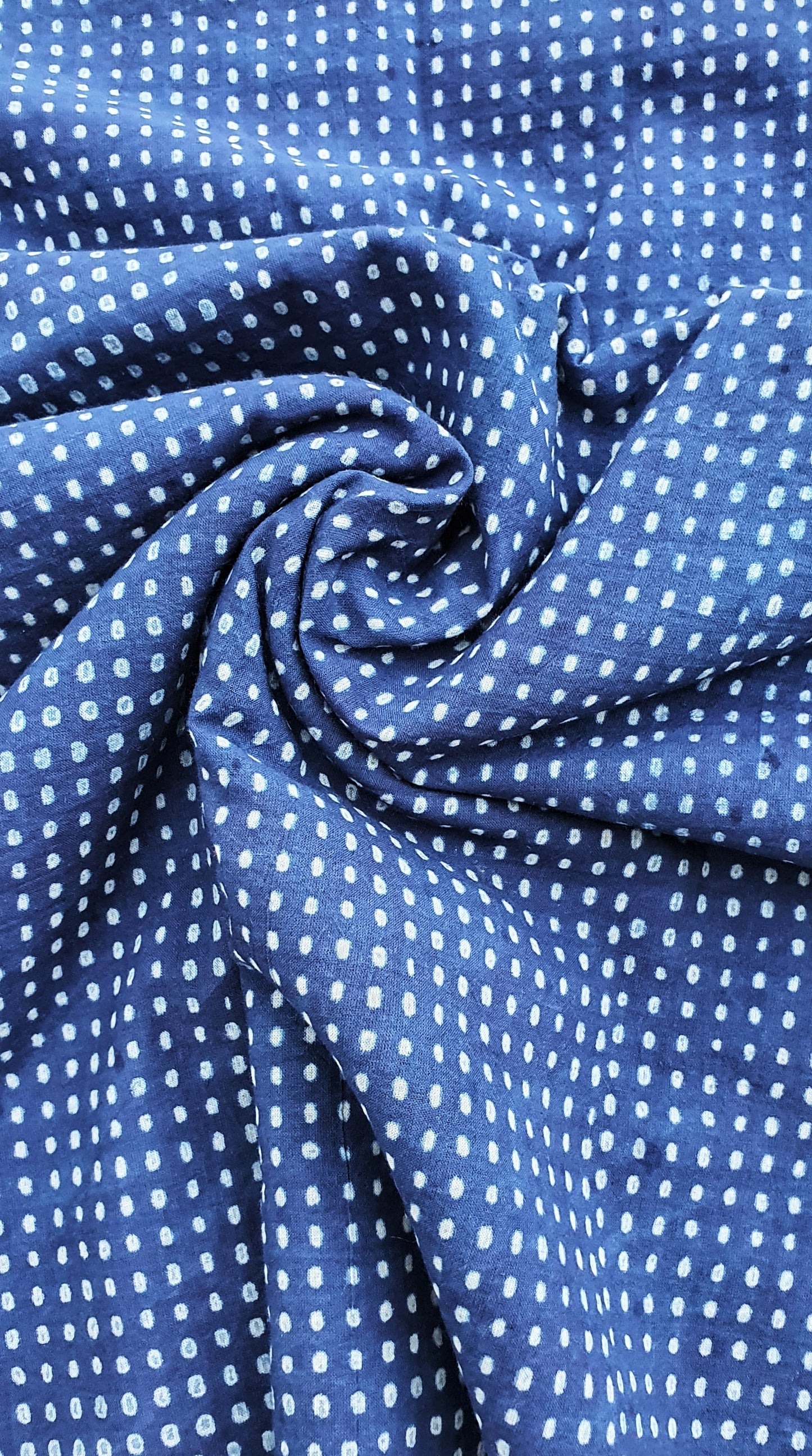 Akola Indigo I Unstitched Suit Set with Ajrakh Patchwork Cotton Dupatta