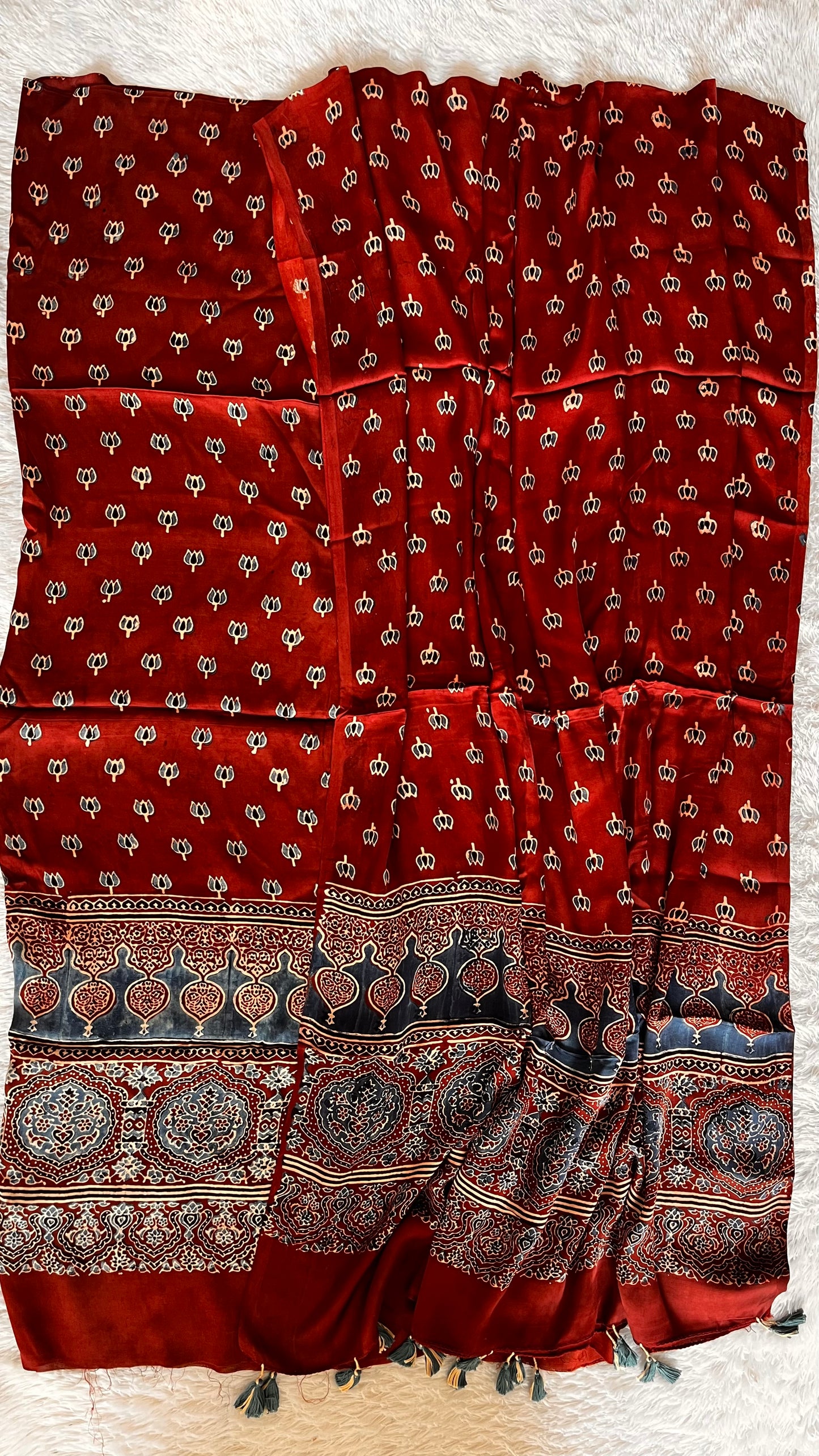 Caramel Shade Classic Kamal Pure Modal Silk Suit Set with Modal Silk Dupatta