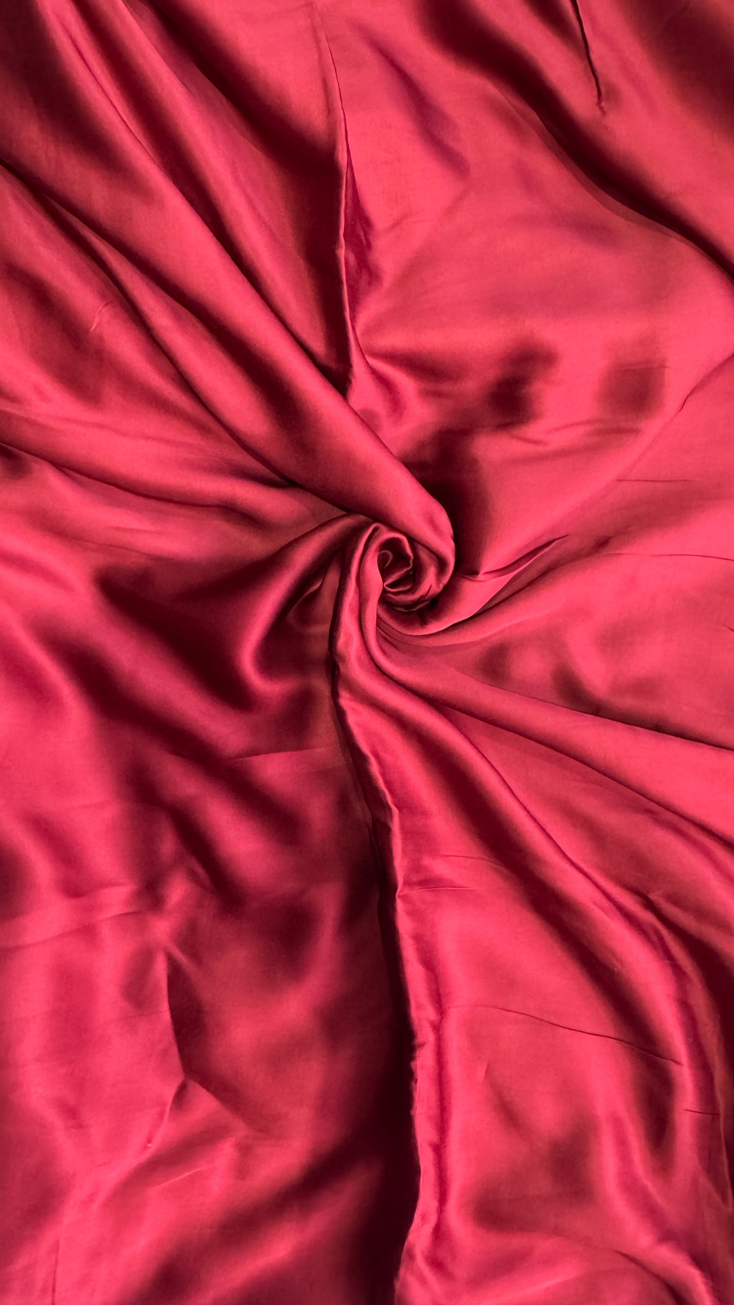 Red Solid Shade Pure Modal Silk Running Fabric