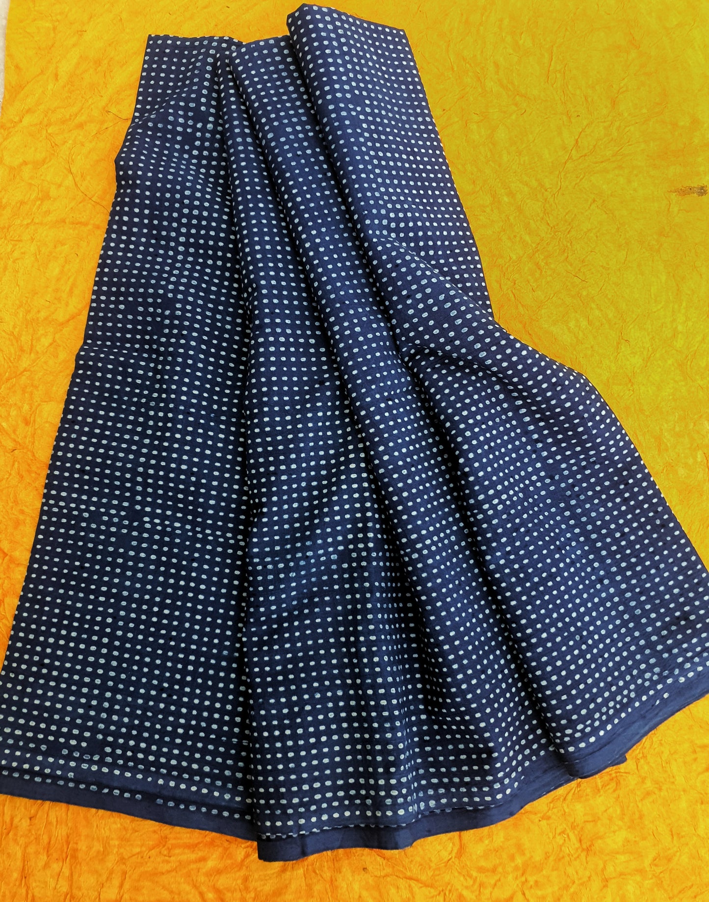 Akola Indigo I Unstitched Suit Set with Ajrakh Patchwork Cotton Dupatta