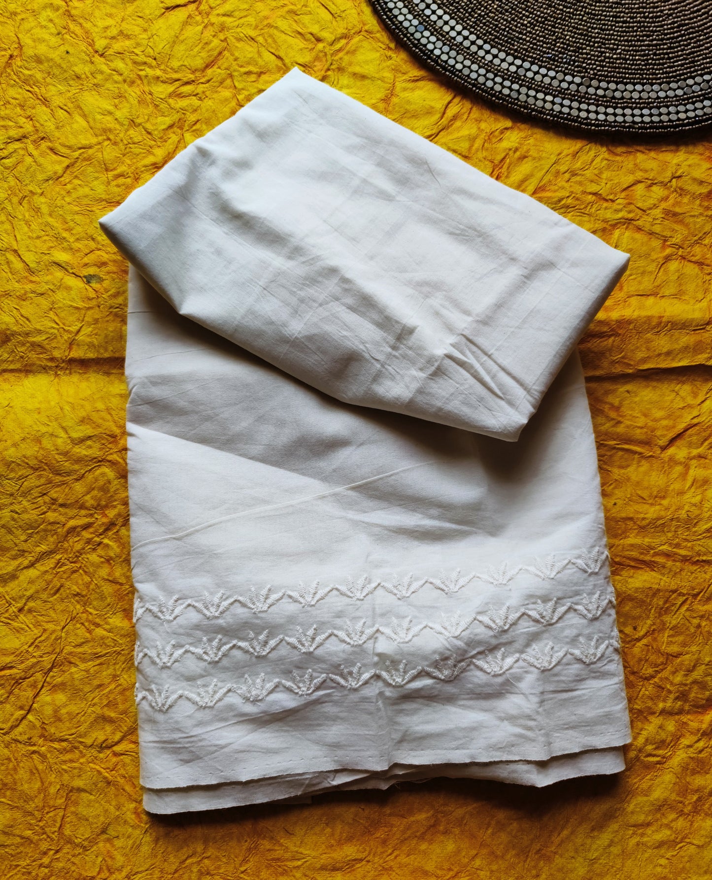 Grey Fish Motif Kalamkari Print Cotton 2 pc Suit Set