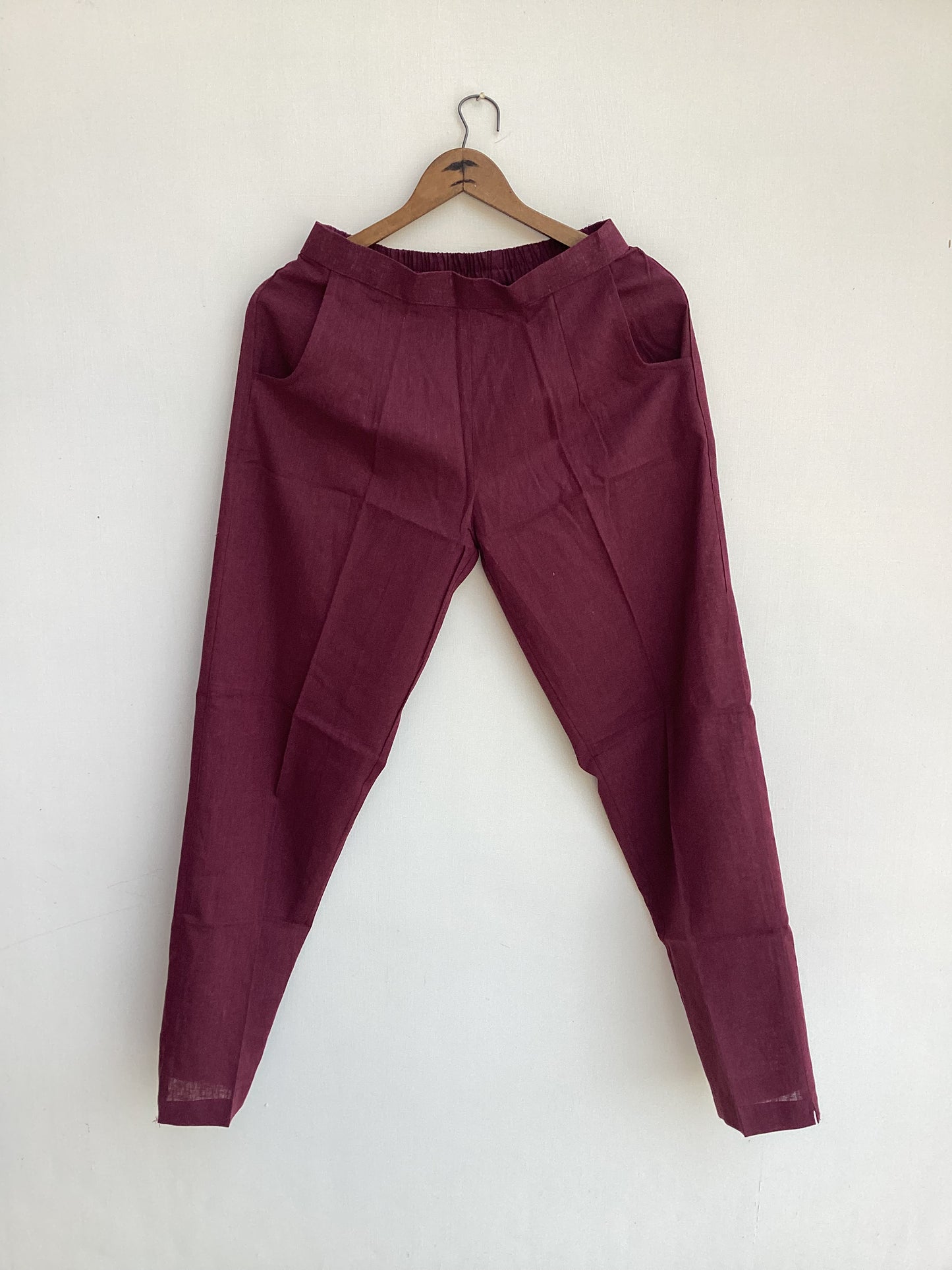 Rust Red Pure Cotton Pants