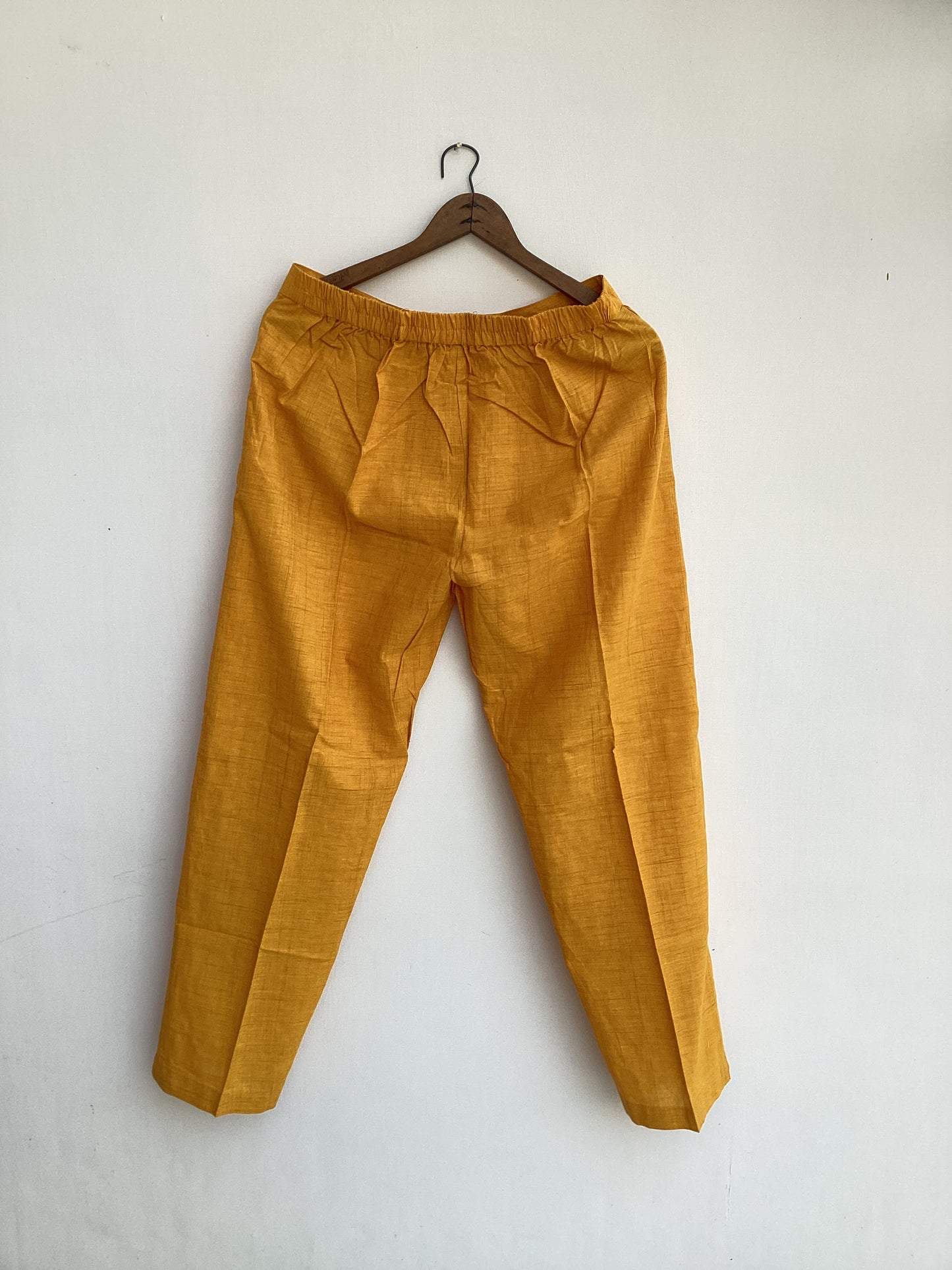 Mango Yellow Pure Cotton Pants