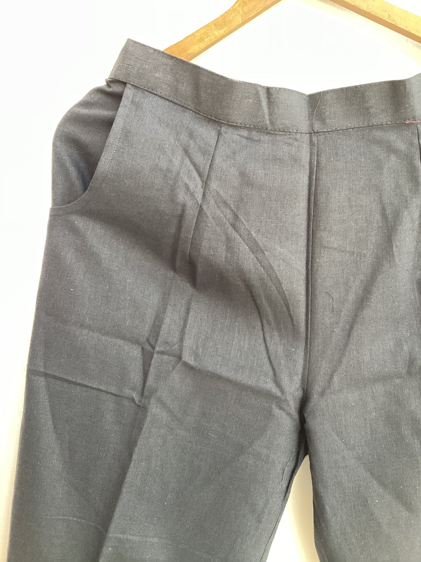 Dark Black Pure Cotton Pants